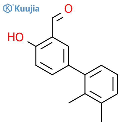 5-(2,3-dimethylphenyl)-2-hydroxybenzaldehyde structure
