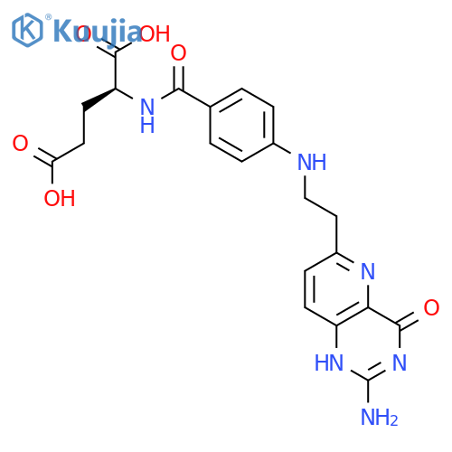 L-Glutamic acid,N-[4-[[2-(2-amino-1,4-dihydro-4-oxopyrido[3,2-d]pyrimidin-6-yl)ethyl]amino]benzoyl]-(9CI) structure