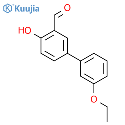 5-(3-ethoxyphenyl)-2-hydroxybenzaldehyde structure