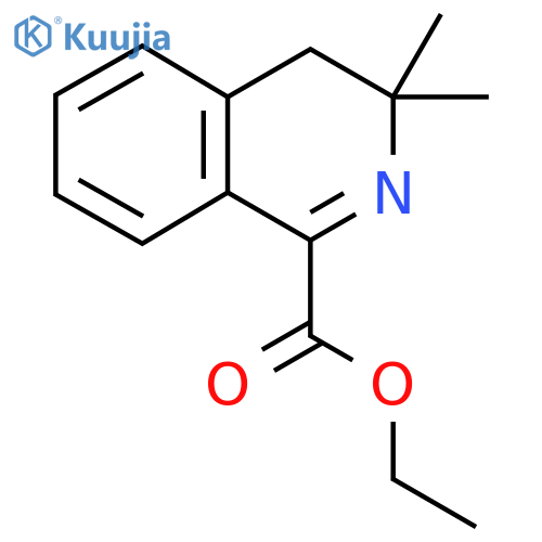 ethyl 3,3-dimethyl-3,4-dihydroisoquinoline-1-carboxylate structure