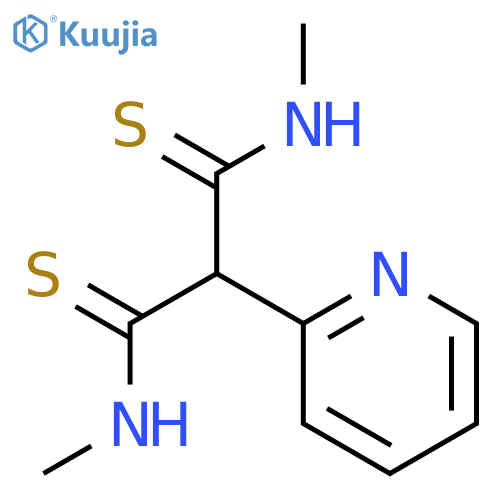 Propanedithioamide, N,N'-dimethyl-2-(2-pyridinyl)- structure