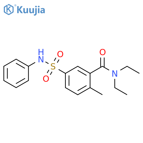 Benzamide, N,N-diethyl-2-methyl-5-[(phenylamino)sulfonyl]- structure
