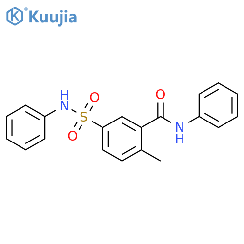 Benzamide, 2-methyl-N-phenyl-5-[(phenylamino)sulfonyl]- structure