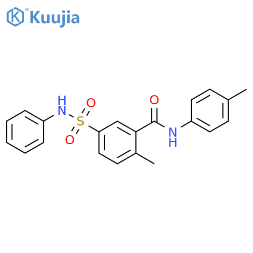 Benzamide, 2-methyl-N-(4-methylphenyl)-5-[(phenylamino)sulfonyl]- structure