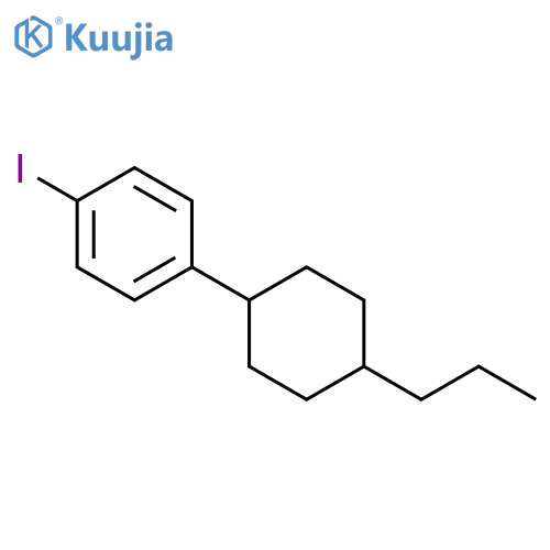 1-Iodo-4-(trans-4-N-propylcyclohexyl)benzene structure