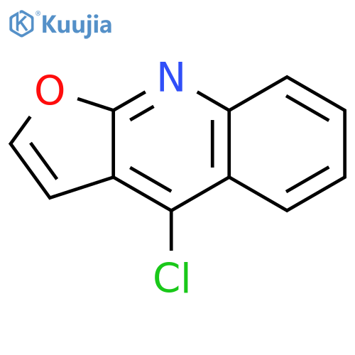 4-chlorofuro[2,3-b]quinoline structure