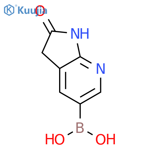 {2-oxo-1h,2h,3h-pyrrolo[2,3-b]pyridin-5-yl}boronic acid structure