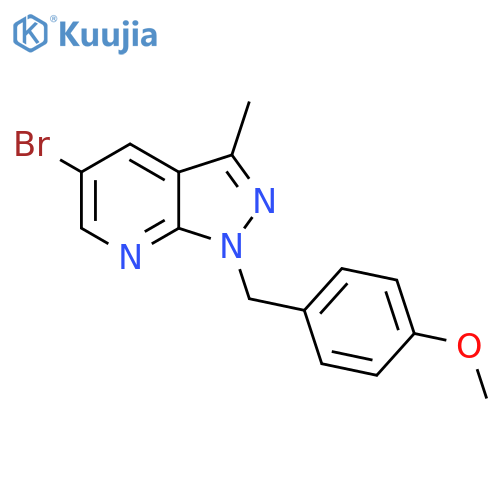 5-Bromo-1-(4-methoxybenzyl)-3-methyl-1H-pyrazolo[3,4-b]pyridine structure