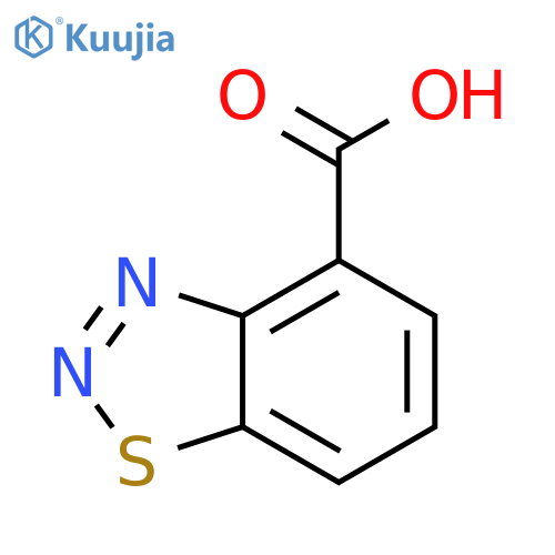1,2,3-Benzothiadiazole-4-carboxylic acid structure