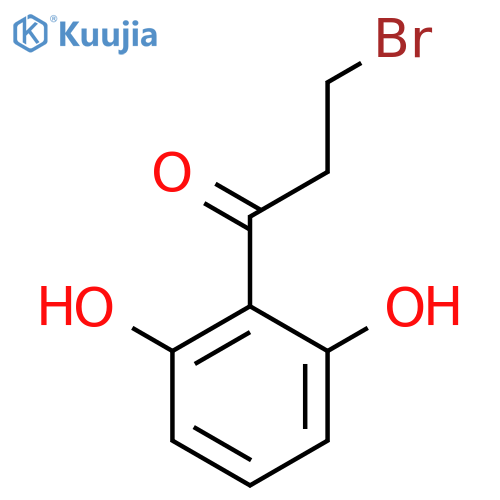 3-Bromo-1-(2,6-dihydroxyphenyl)propan-1-one structure