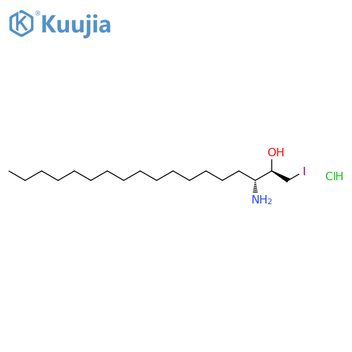 2-Octadecanol, 3-amino-1-iodo-, hydrochloride, (R*,R*)-(±)- structure