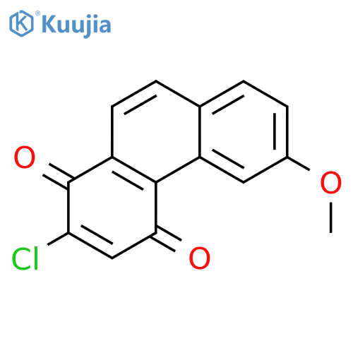 1,4-Phenanthrenedione, 2-chloro-6-methoxy- structure