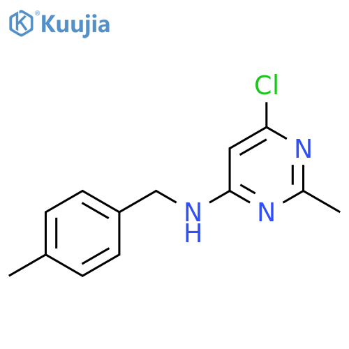 6-chloro-2-methyl-N-(4-methylbenzyl)pyrimidin-4-amine structure