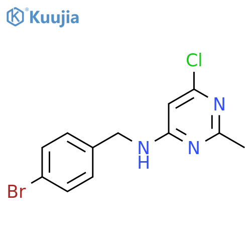 N-(4-Bromobenzyl)-6-chloro-2-methylpyrimidin-4-amine structure