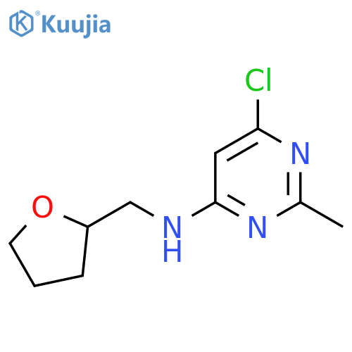 6-chloro-2-methyl-N-((tetrahydrofuran-2-yl)methyl)pyrimidin-4-amine structure
