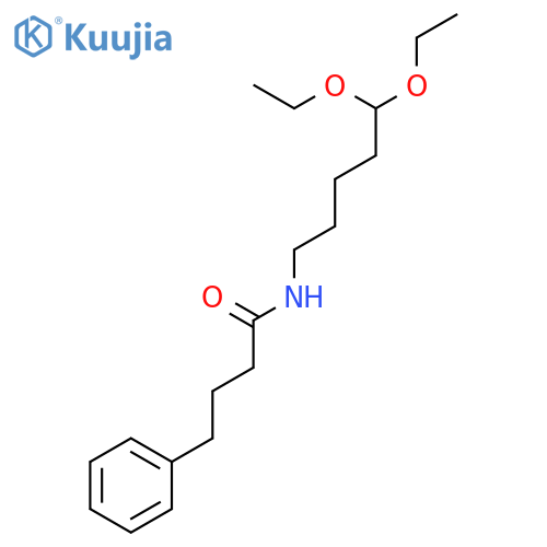 Benzenebutanamide, N-(5,5-diethoxypentyl)- structure