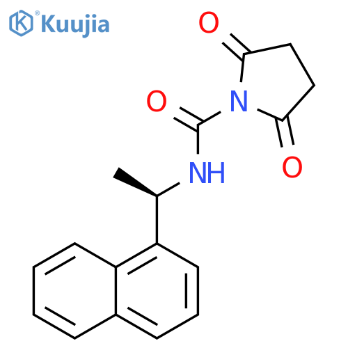 1-Pyrrolidinecarboxamide, N-[1-(1-naphthalenyl)ethyl]-2,5-dioxo-, (R)- (9CI) structure