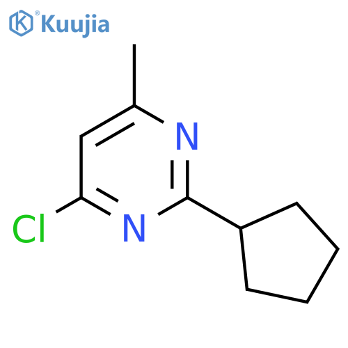 4-Chloro-2-cyclopentyl-6-methylpyrimidine structure