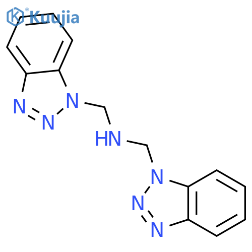 Bis((1H-benzod1,2,3triazol-1-yl)methyl)amine structure