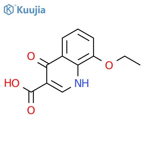 8-ethoxy-4-hydroxyquinoline-3-carboxylic acid structure
