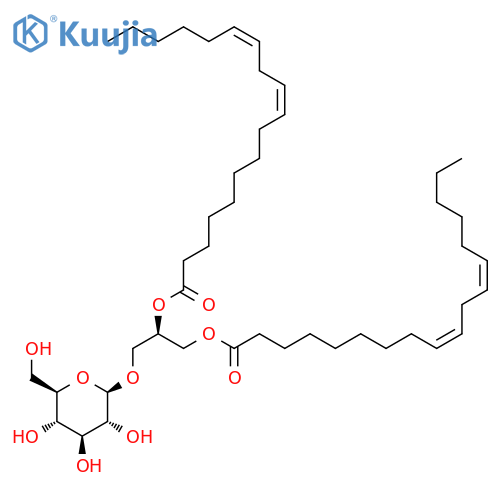 1,2-O-Dilinoleoyl-3-O-beta-D-galactopyranosylracglycerol structure