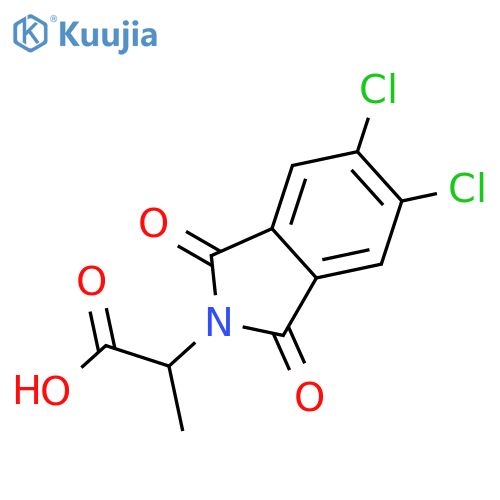 2-(5,6-Dichloro-1,3-dioxo-2,3-dihydro-1H-isoindol-2-yl)propanoic Acid structure