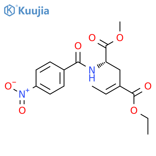 L-Glutamic acid, 4-ethylidene-N-(4-nitrobenzoyl)-, 5-ethyl 1-methyl ester, (E)- structure