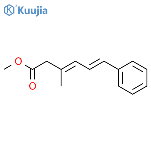 3,5-Hexadienoic acid, 3-methyl-6-phenyl-, methyl ester, (E,E)- structure