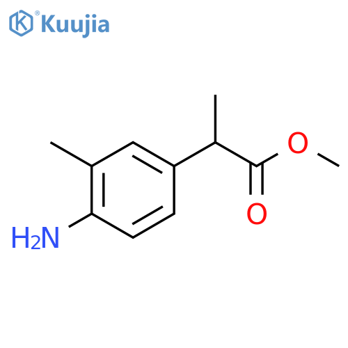 methyl 2-(4-amino-3-methylphenyl)propanoate structure
