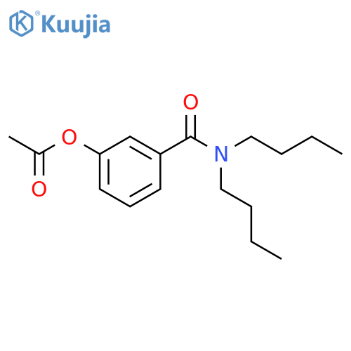 Benzamide, 3-(acetyloxy)-N,N-dibutyl- structure
