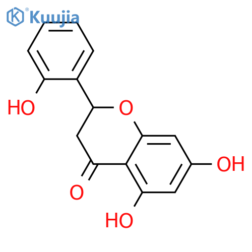 4H-1-Benzopyran-4-one,2,3-dihydro-5,7-dihydroxy-2-(2-hydroxyphenyl)-, (S)- structure