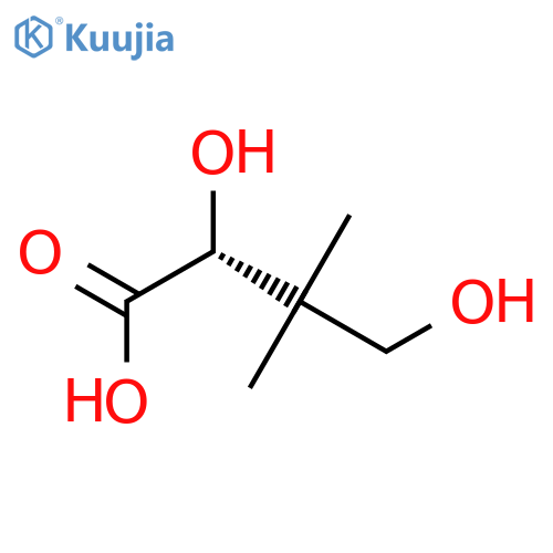 (2R)-2,4-dihydroxy-3,3-dimethylbutanoic acid structure