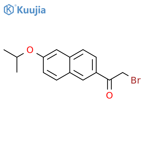 Ethanone, 2-bromo-1-[6-(1-methylethoxy)-2-naphthalenyl]- structure