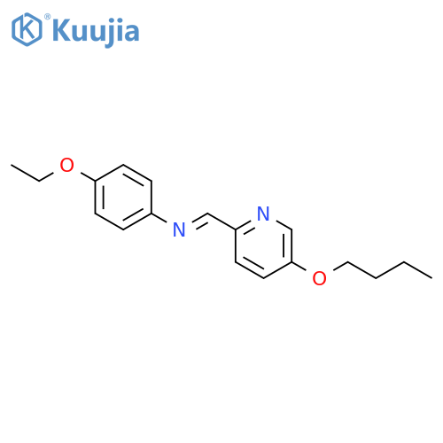 Benzenamine, N-[(5-butoxy-2-pyridinyl)methylene]-4-ethoxy-, (E)- structure