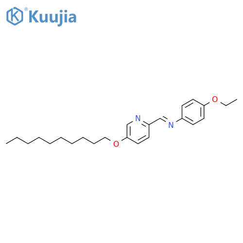 Benzenamine, N-[[5-(decyloxy)-2-pyridinyl]methylene]-4-ethoxy-, (E)- structure