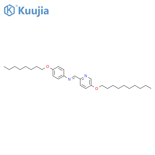 Benzenamine, N-[[5-(decyloxy)-2-pyridinyl]methylene]-4-(octyloxy)-, (E)- structure