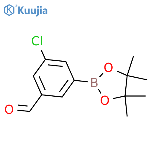 3-Chloro-5-(4,4,5,5-tetramethyl-1,3,2-dioxaborolan-2-yl)benzaldehyde structure