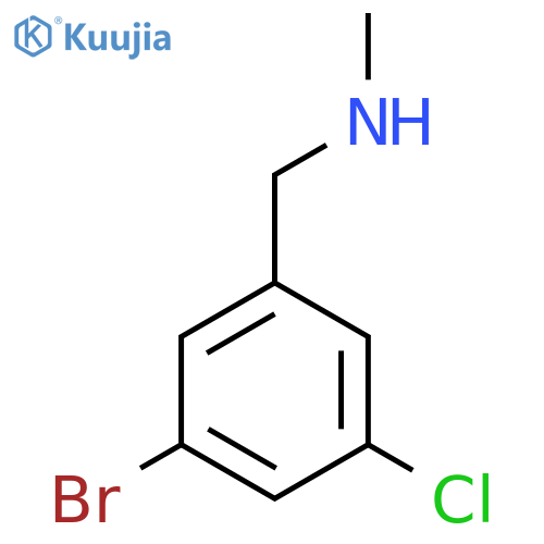 (3-bromo-5-chlorophenyl)methyl(methyl)amine structure
