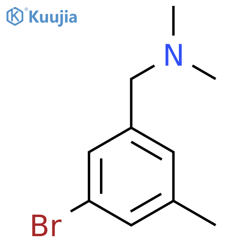 1-(3-Bromo-5-methylphenyl)-N,N-dimethylmethanamine structure