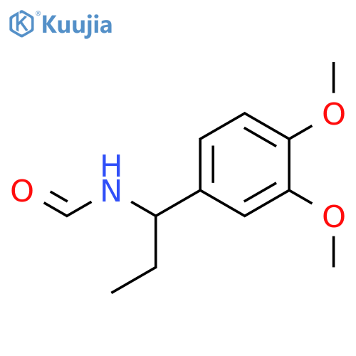 Formamide, N-[1-(3,4-dimethoxyphenyl)propyl]- structure
