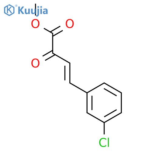 Methyl (3E)-4-(3-chlorophenyl)-2-oxobut-3-enoate structure