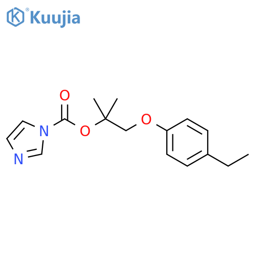 1H-Imidazole-1-carboxylic acid, 2-(4-ethylphenoxy)-1,1-dimethylethylester structure