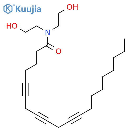 5,8,11-Eicosatriynamide, N,N-bis(2-hydroxyethyl)- structure