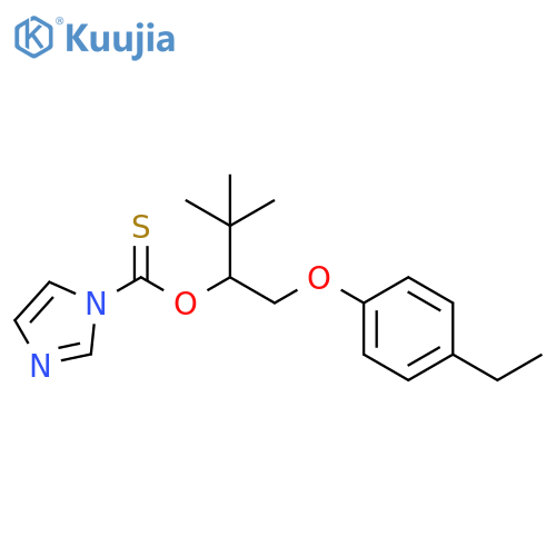 1H-Imidazole-1-carbothioic acid,O-[1-[(4-ethylphenoxy)methyl]-2,2-dimethylpropyl] ester structure