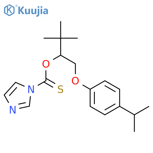 1H-Imidazole-1-carbothioic acid,O-[2,2-dimethyl-1-[[4-(1-methylethyl)phenoxy]methyl]propyl] ester structure