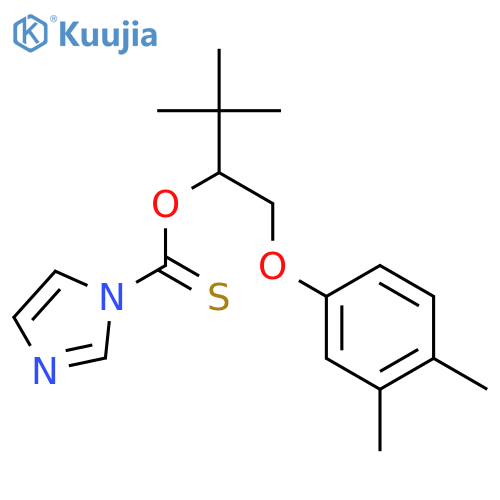 1H-Imidazole-1-carbothioic acid,O-[1-[(3,4-dimethylphenoxy)methyl]-2,2-dimethylpropyl] ester structure