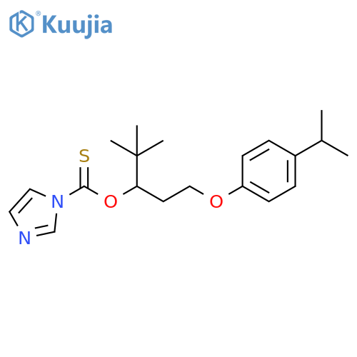 1H-Imidazole-1-carbothioic acid,O-[2,2-dimethyl-1-[2-[4-(1-methylethyl)phenoxy]ethyl]propyl] ester structure