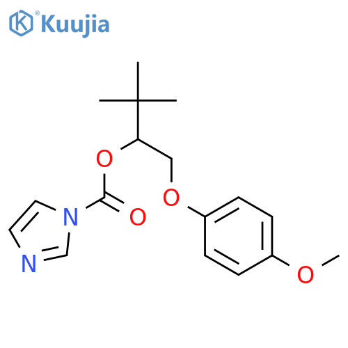 1H-Imidazole-1-carboxylicacid, 1-[(4-methoxyphenoxy)methyl]-2,2-dimethylpropyl ester structure