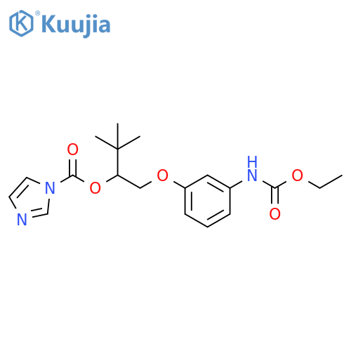 1H-Imidazole-1-carboxylic acid,1-[[3-[(ethoxycarbonyl)amino]phenoxy]methyl]-2,2-dimethylpropyl ester structure