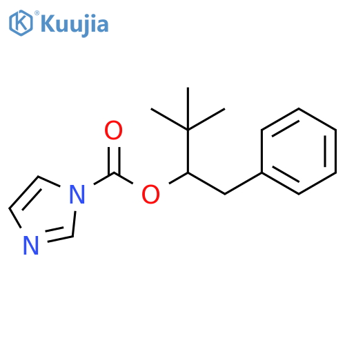 1H-Imidazole-1-carboxylic acid, 2,2-dimethyl-1-(phenylmethyl)propylester structure